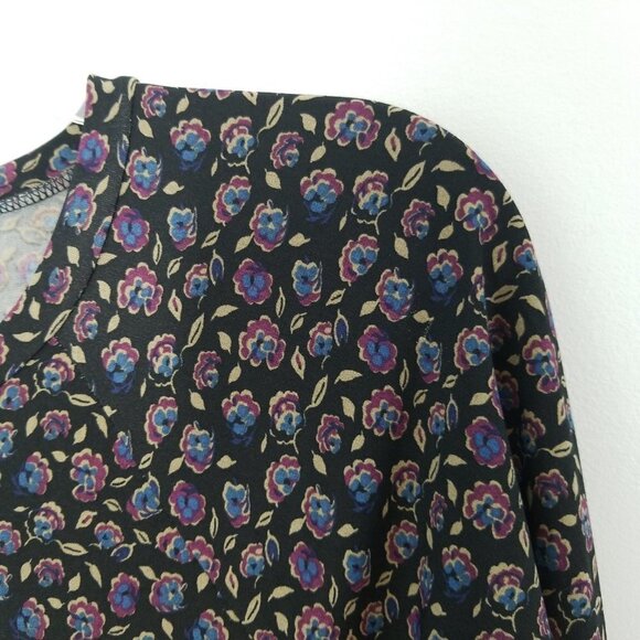 BCBGeneration Long Sleeve Floral Baby Doll Fit & Flare Dress Size Small - Picture 2 of 8